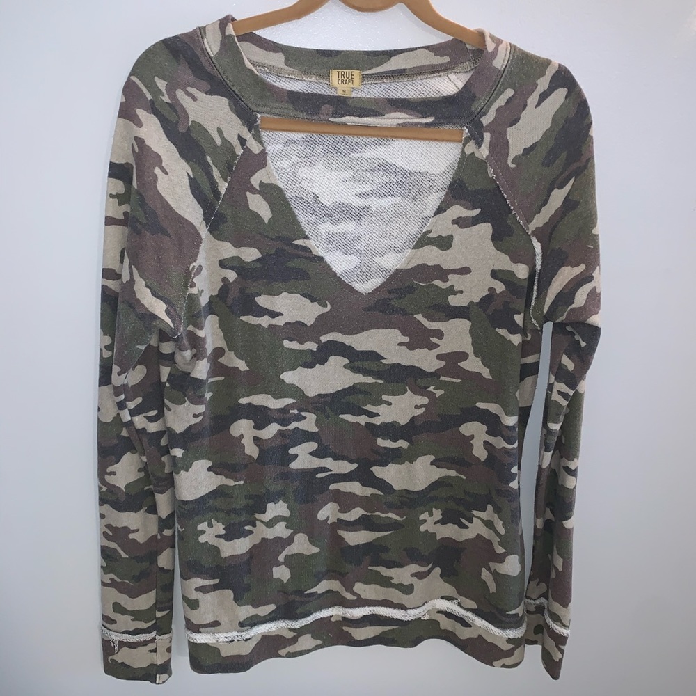 Camo Long Sleeve Top